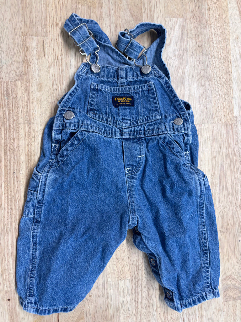 OshKosh Denim Overalls – Blue | 12M (Estimated)