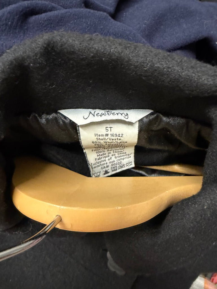 Newberry Peacoat – 5 | Double-Breasted Wool Blend - Nest and Sprout-Consignment
