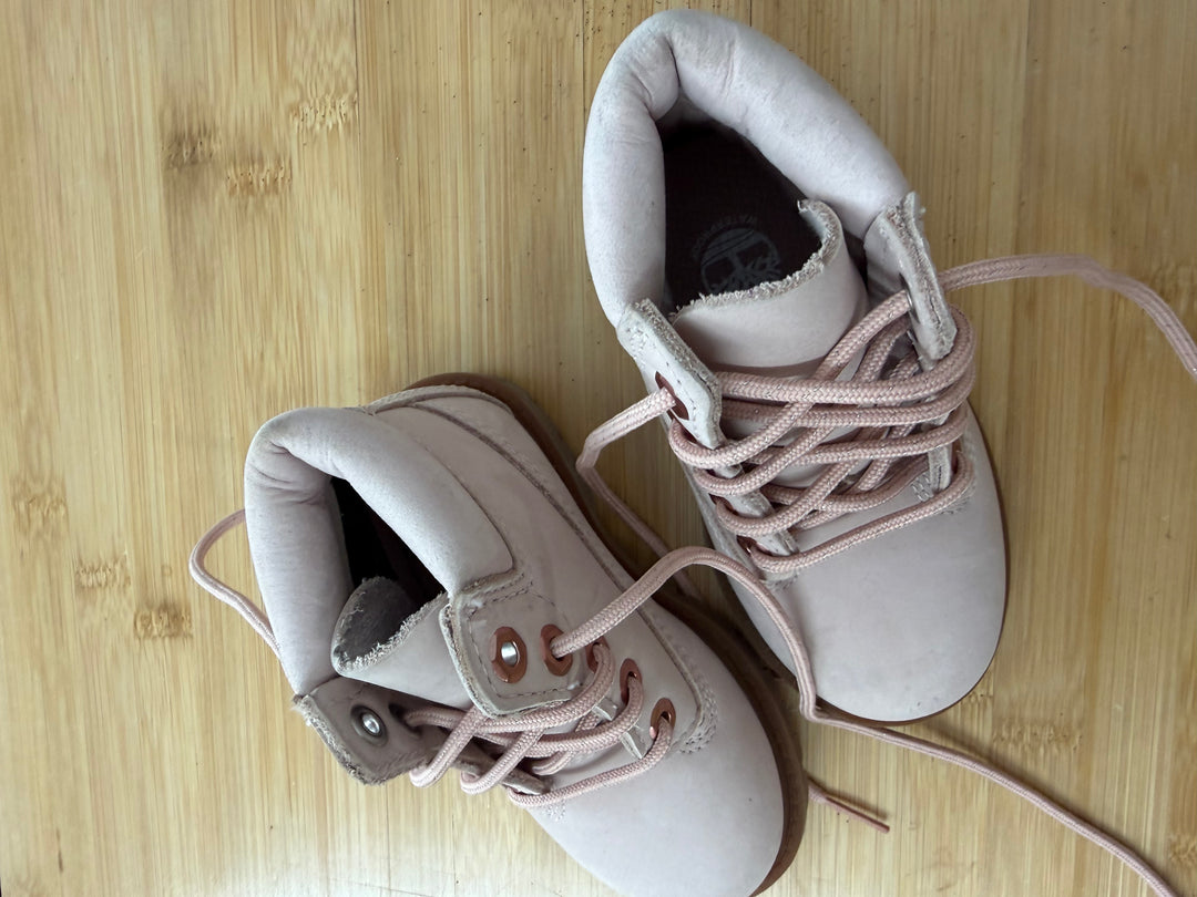 Timberland Dusty Pink Lace-Up Work Boot – 7 | Excellent