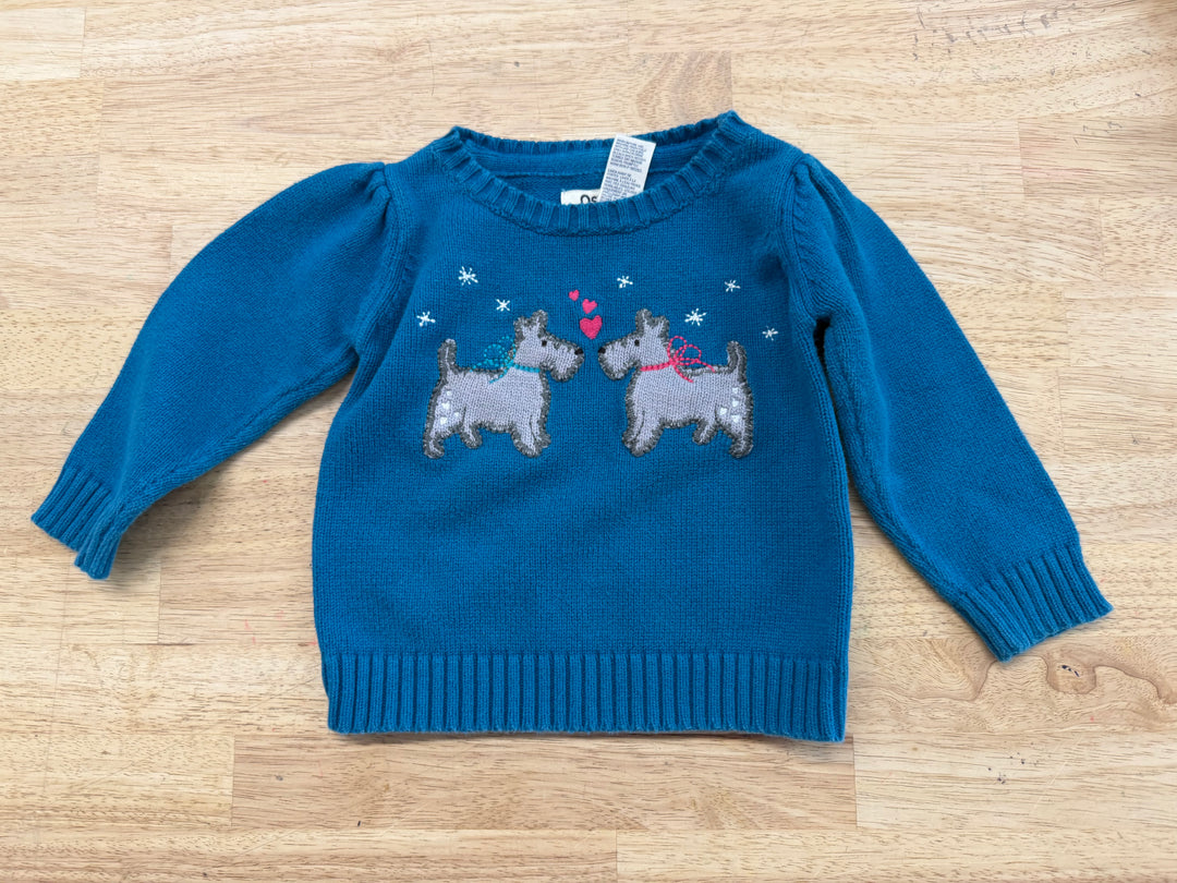 OshKosh Knit Sweater – Holiday | Dachshund Print