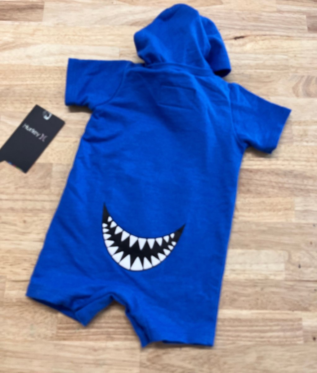Hurley Romper with Hood, 3–6 Months NWT - Nest and Sprout - Consignment