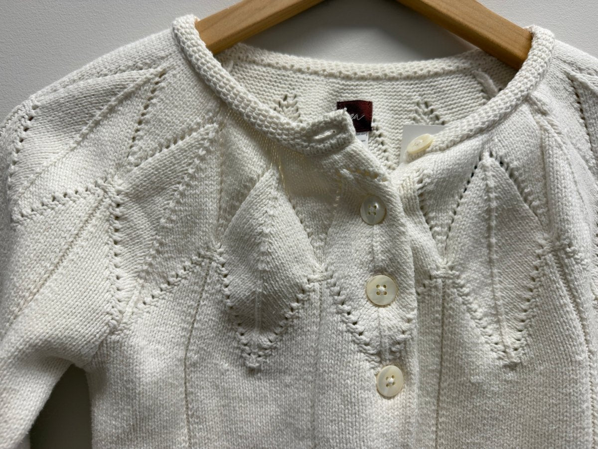 Tea Collection Cream Button Cardigan – 8 - Nest and Sprout-Consignment