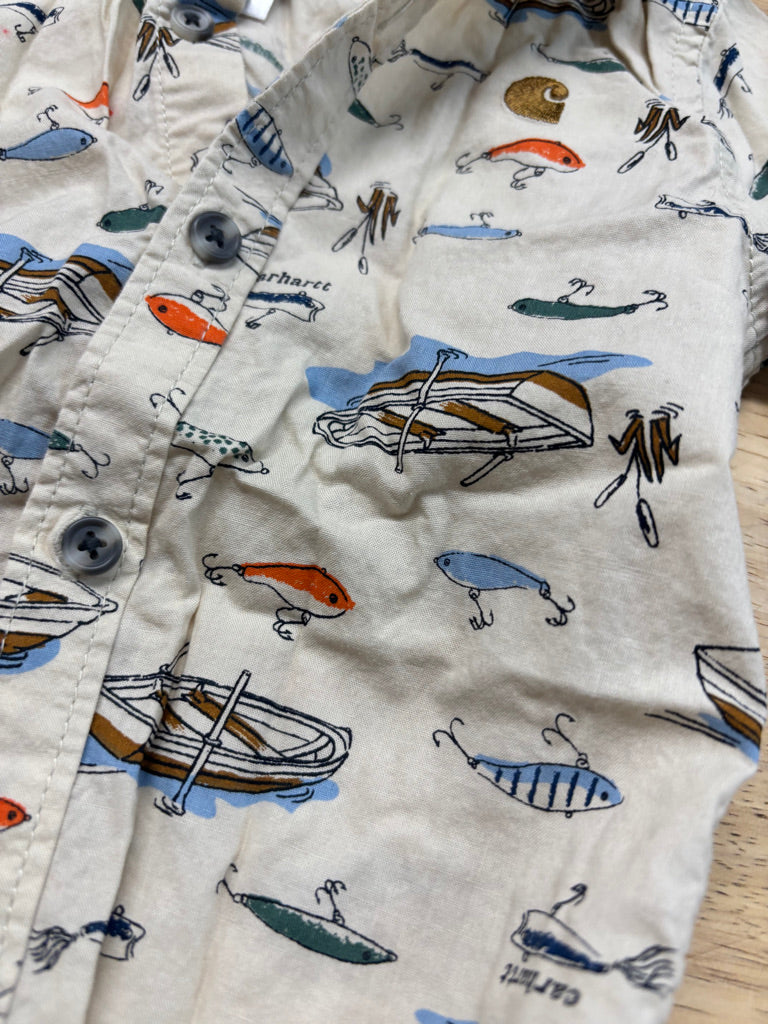 Carhartt Button-Up Fishing Shirt – Khaki | 9M