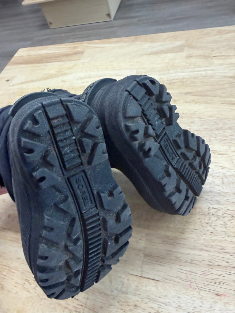 Sorel Black Galosh Snow Boot – 6 | Velcro | Play