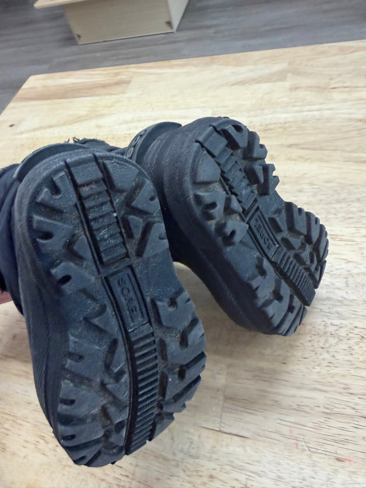 Sorel Black Galosh Snow Boot – 6 | Velcro | Play
