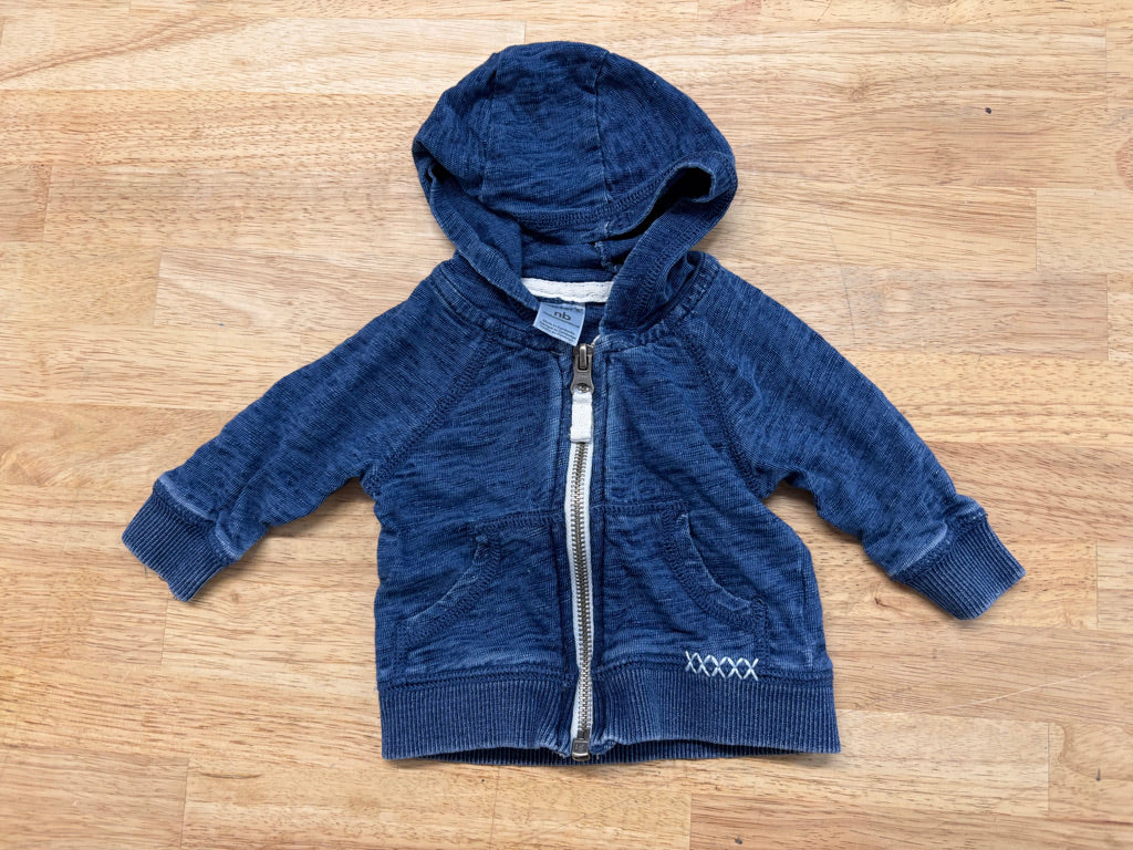 Carter’s Newborn Denim Zip-Up Sweater