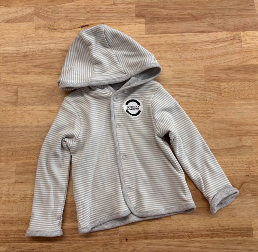 George 6 - 12 Months Reversible Button - Up Sweater (NWT) - Nest and Sprout - Consignment