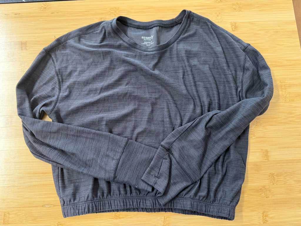 Old Navy Active Long Sleeve Top – 10–12Y | Breathe On Go Dry Lightweight
