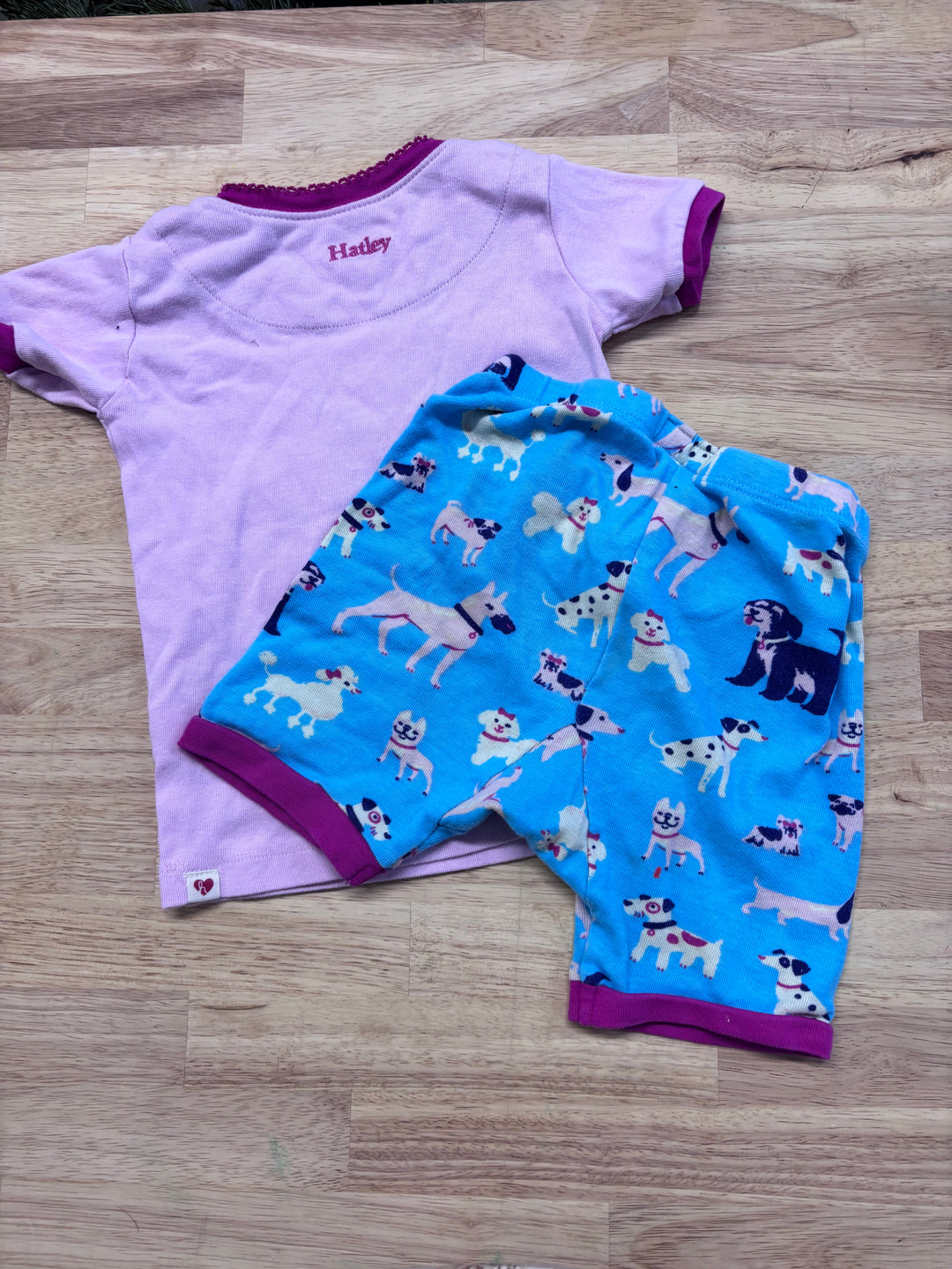 Hatley 3T PJ Set (Dogs) stained