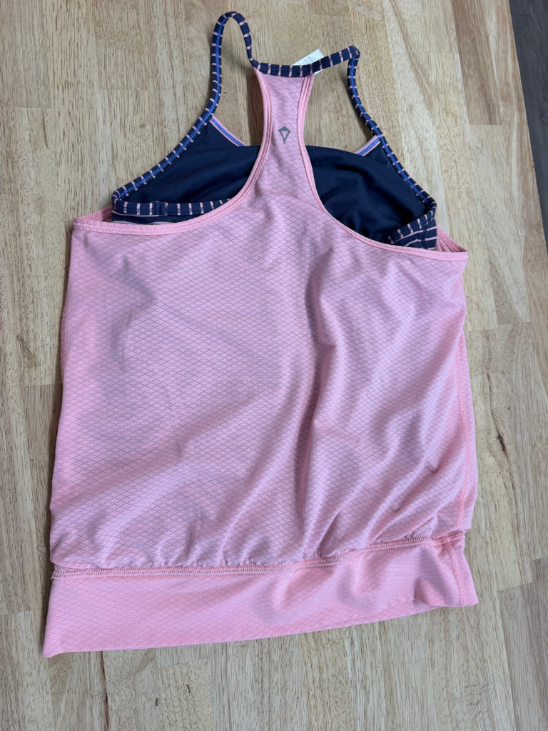 Ivivva Double Dutch Top – 12 | Light Pink Charcoal Bralette | Play