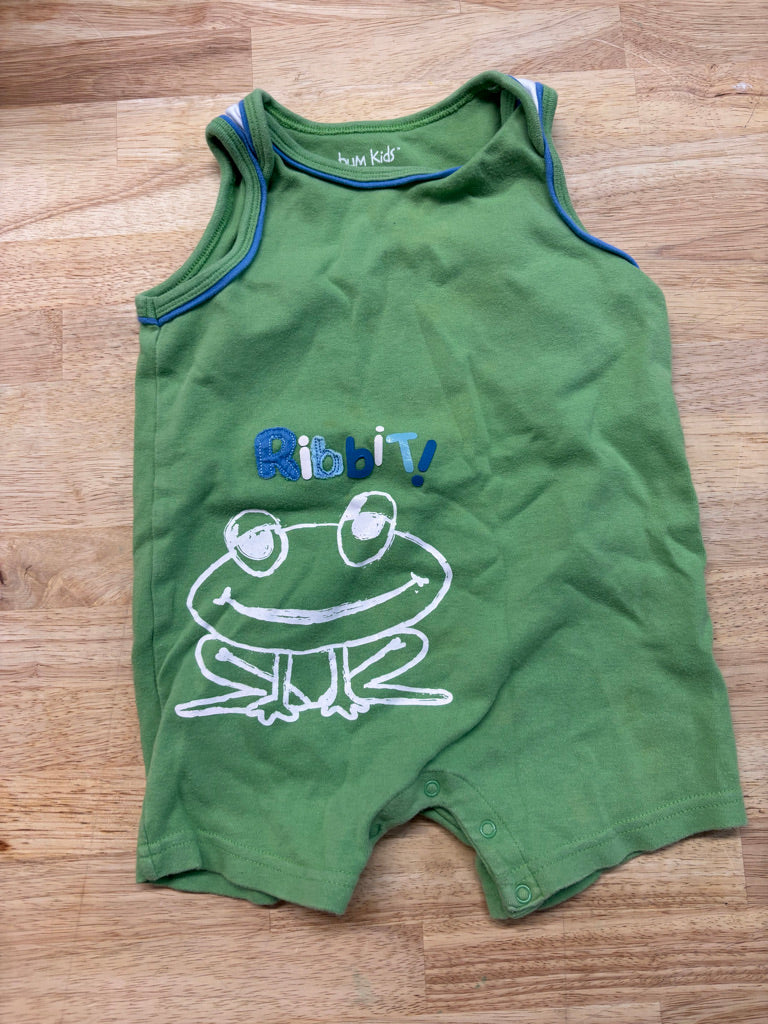 Bumkids Short Romper – Size 18M Frog Design
