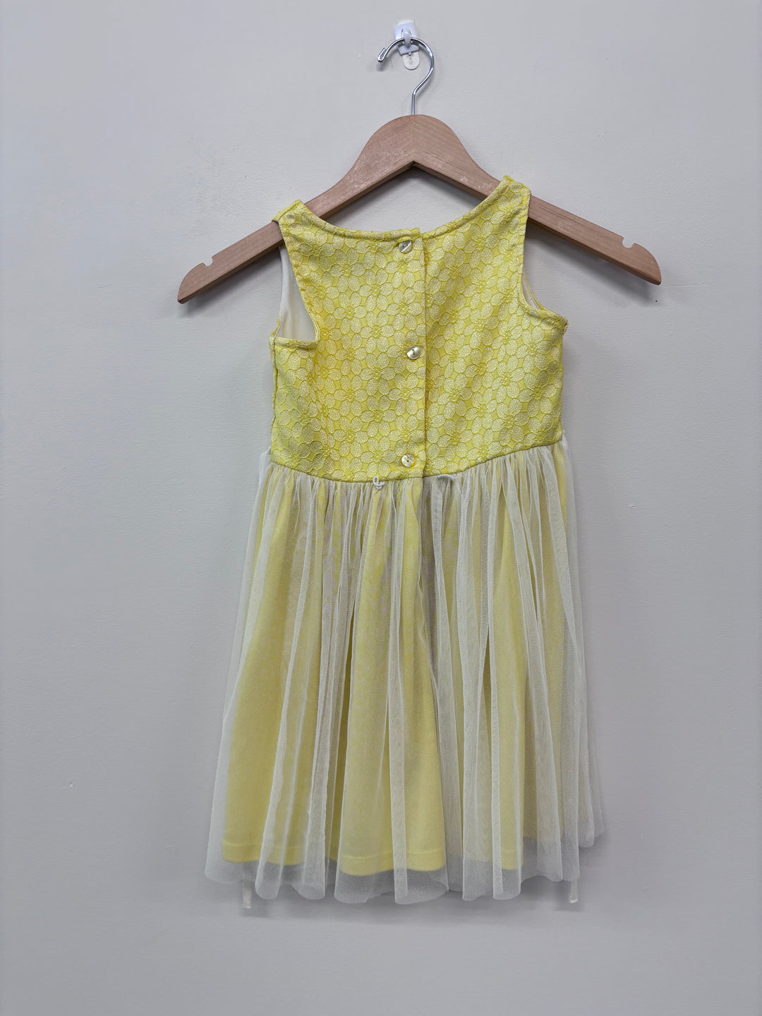 Sweet Heart Rose Size 6X Yellow Floral Dress Set