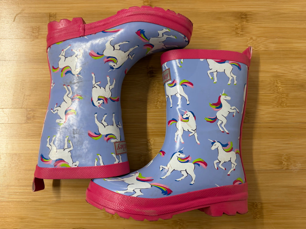 Hatley Unicorn Rain Boots – 13 (EU 31) | Lilac & Pink
