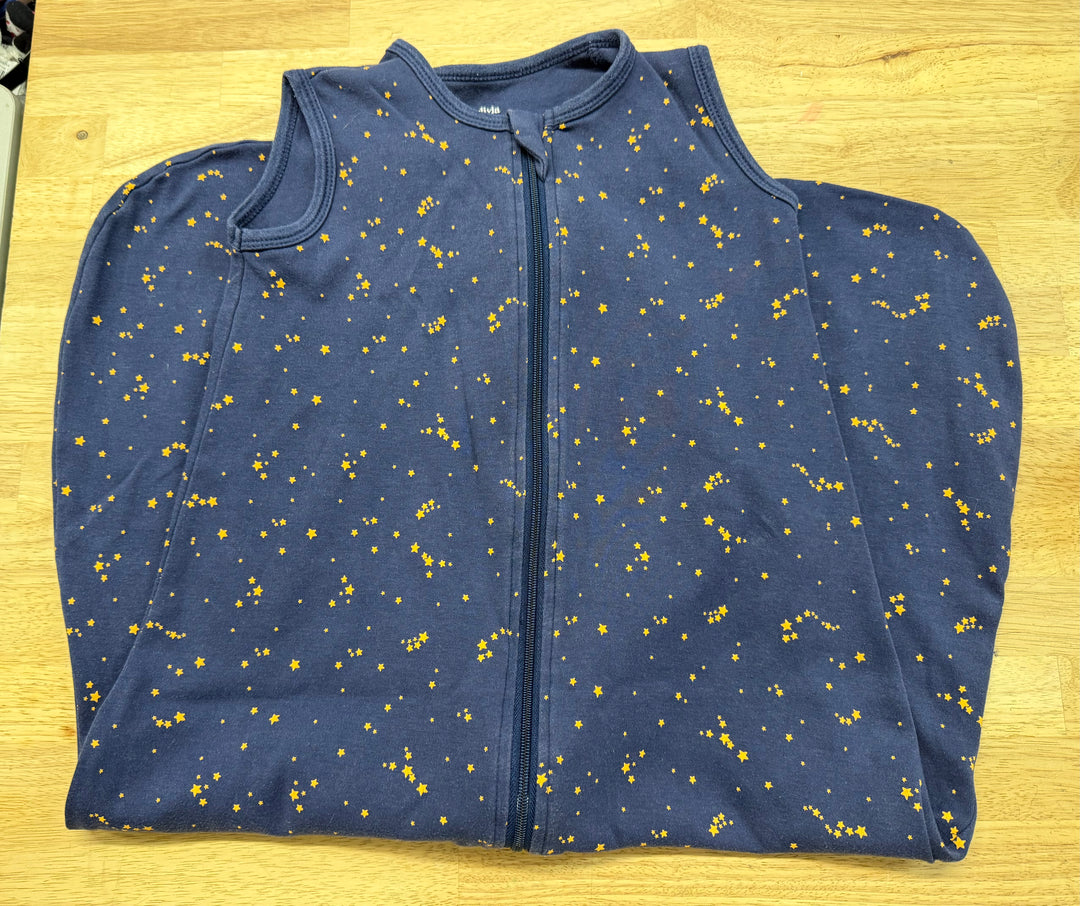 Owlivia Lightweight Sleep Sack – 18-24 Months | Navy | Gold Star | 100% Cotton