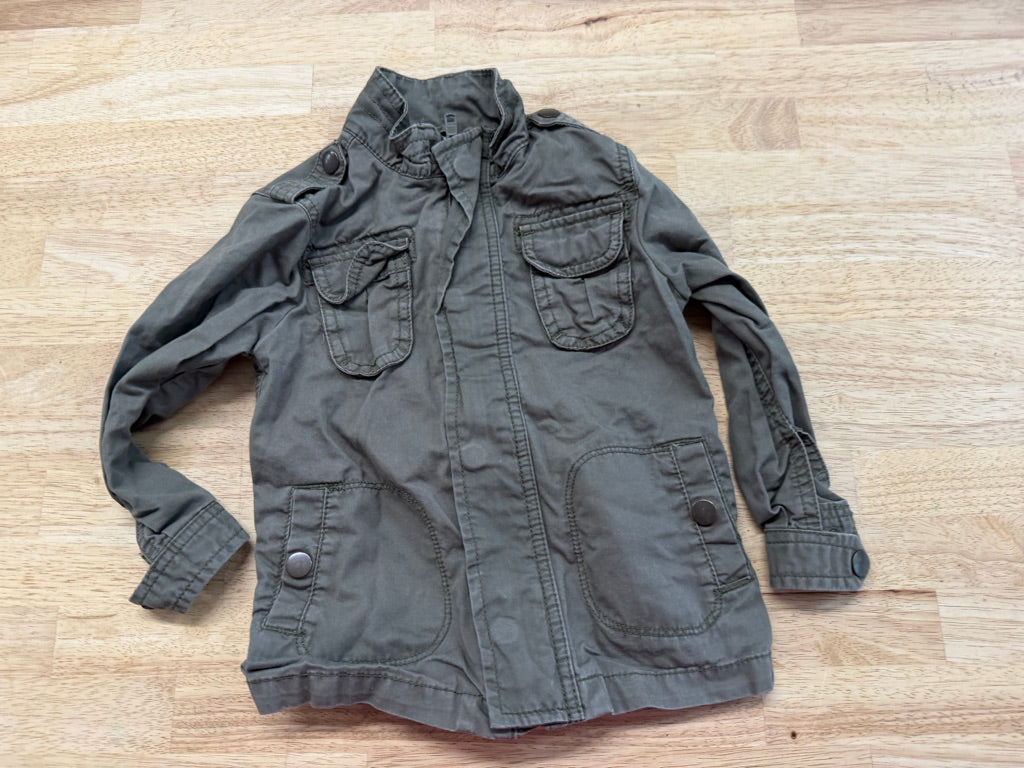 Joe Fresh Bomber Jacket – 2T | Army Green Zipper