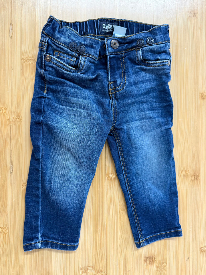OshKosh jeans  – 6/9 Months | Denim | Medium Wash | Suspender Buttons