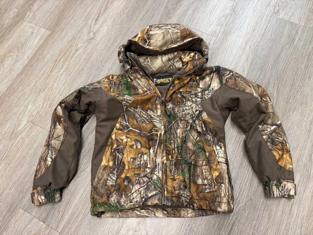 Rocky Junior ProHunter Waterproof Insulated Hooded Jacket – Youth M | Camo