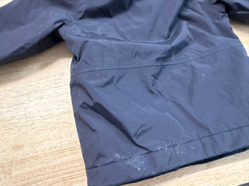 The North Face Baby Warm Antora Rain Jacket – 12–18M | Black Hooded Fleece-Lined