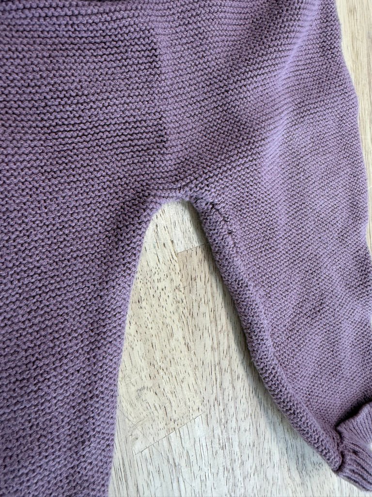 Little Planet by Carter's Knit Romper – 18M | Dusty Lavender, Dungaree Fit - Nest and Sprout - Consignment