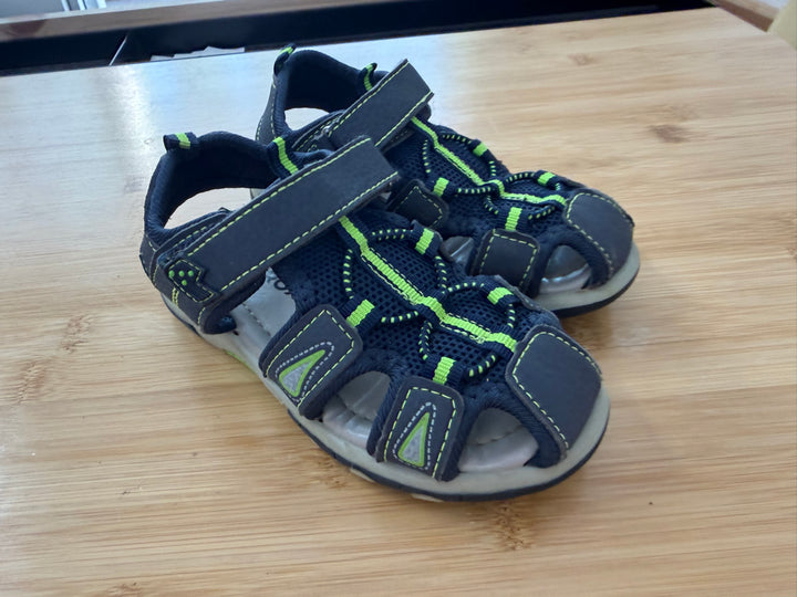 Sporx Sandals – 9 (EU 26) | Blue & Green Velcro