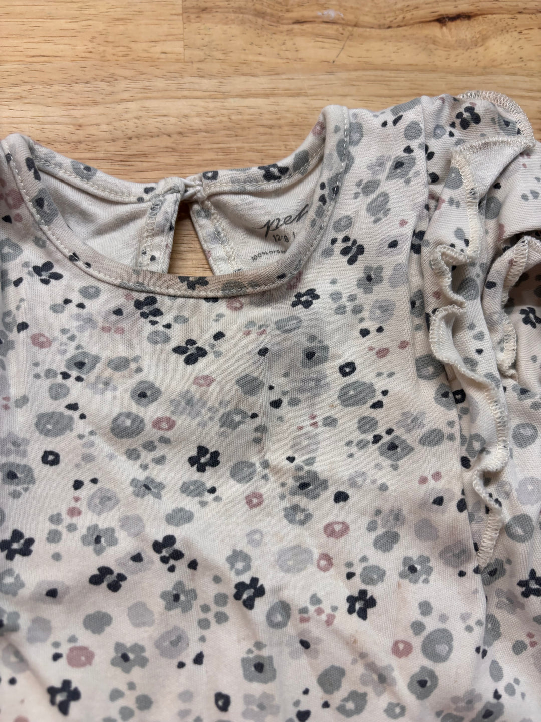 Pehr Confetti Pebble Bodysuit 12-18M imperfect