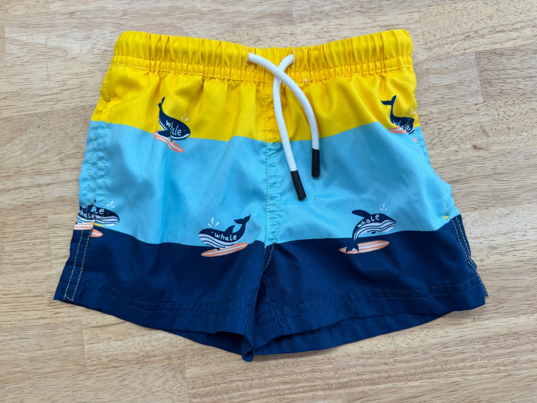 Mamagic Swim Shorts – 2T | Yellow and Light Blue