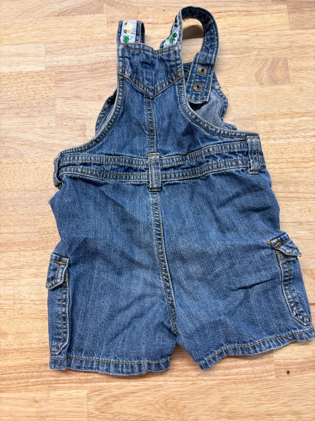 Gymboree Denim Overalls with Car Embroidery 18-24M