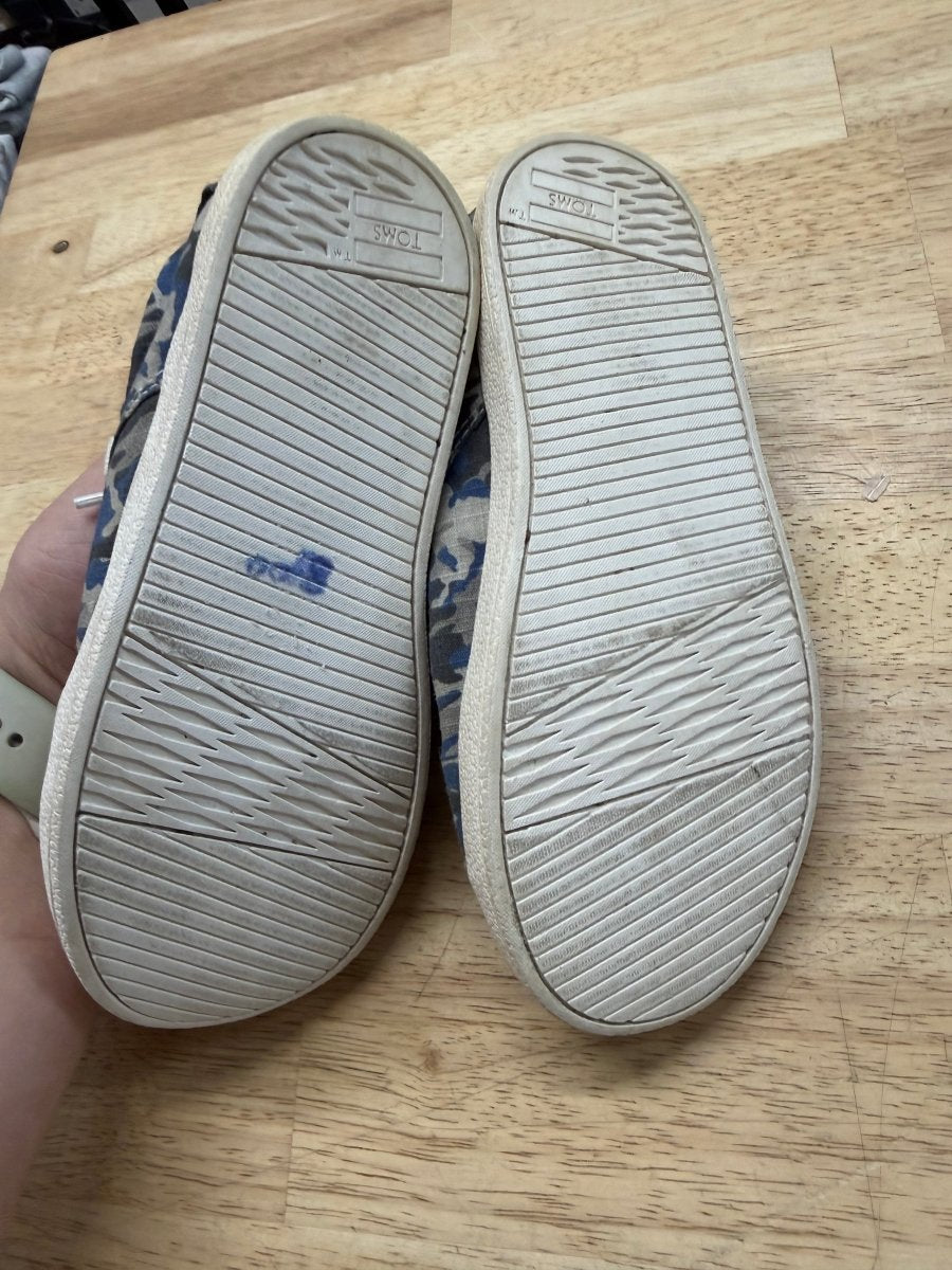 TOMS Lace Up Shoes – 12 | Blue Camo - Nest and Sprout-Consignment