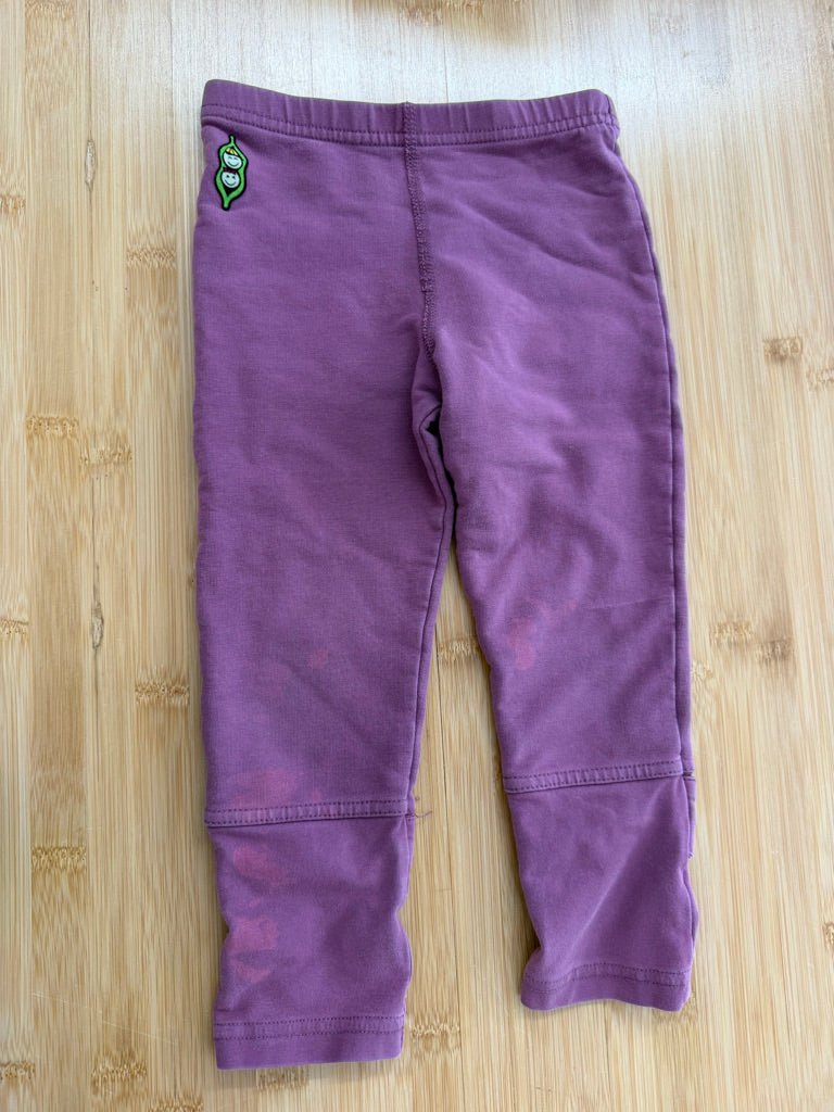 Peekaboo Beans Leggings – 3 | Purple Bleach Fade | Play - Nest and Sprout-Consignment