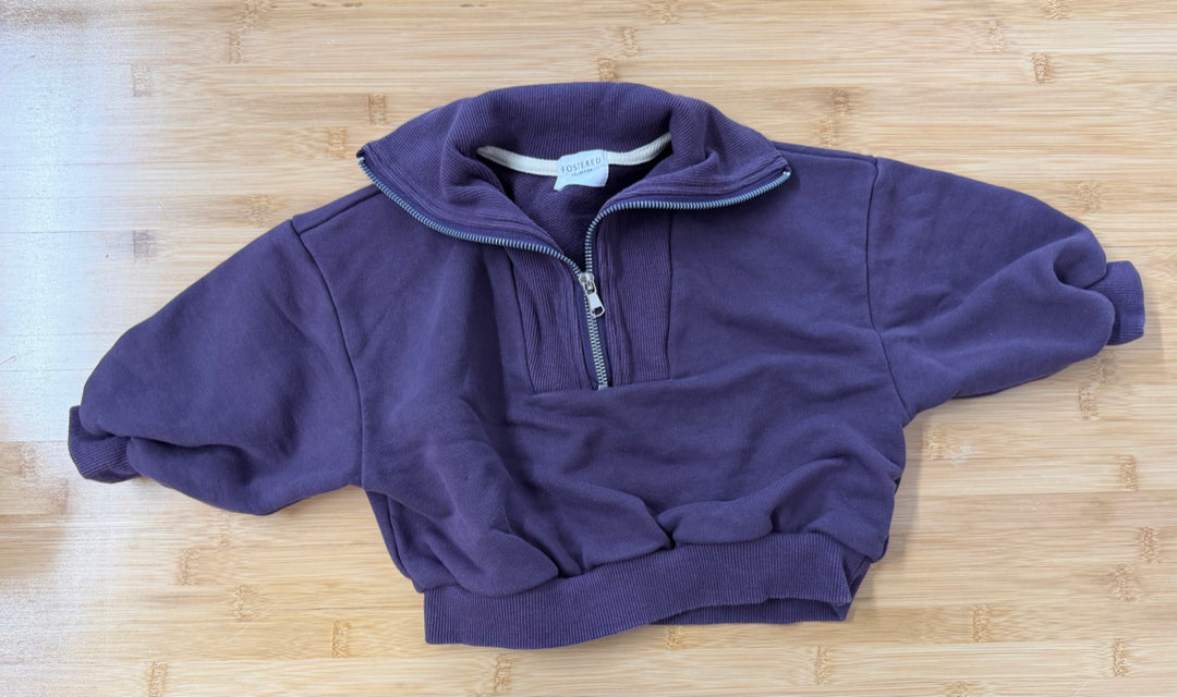 Fostered Collection Half-Zip Top – 2T | Eggplant Purple