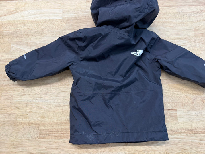 The North Face Baby Warm Antora Rain Jacket – 12–18M | Black Hooded Fleece-Lined