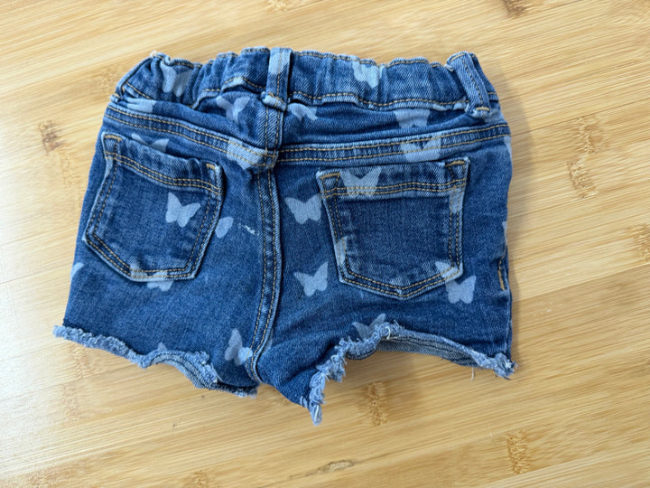 Old Navy Bleached Butterfly Denim Shorts – 3T | Girl Fit