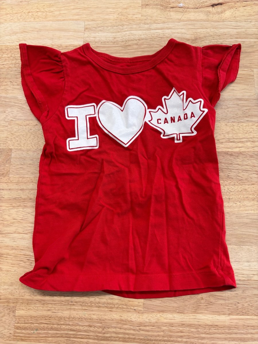 Carter’s 3T I Heart Canada Shirt - Nest and Sprout - Consignment