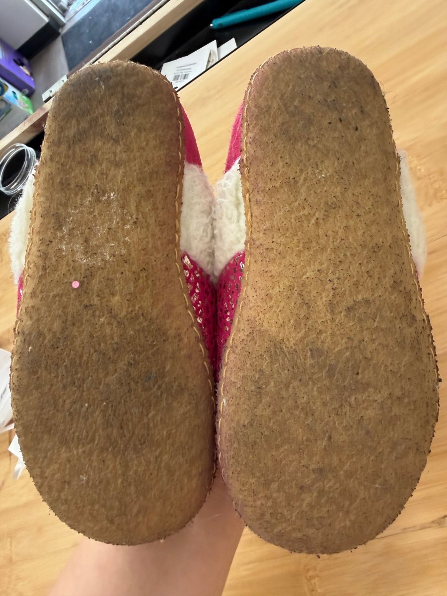 Sorel Pink Cheetah Print Slipper – Junior 1 - Nest and Sprout-Consignment