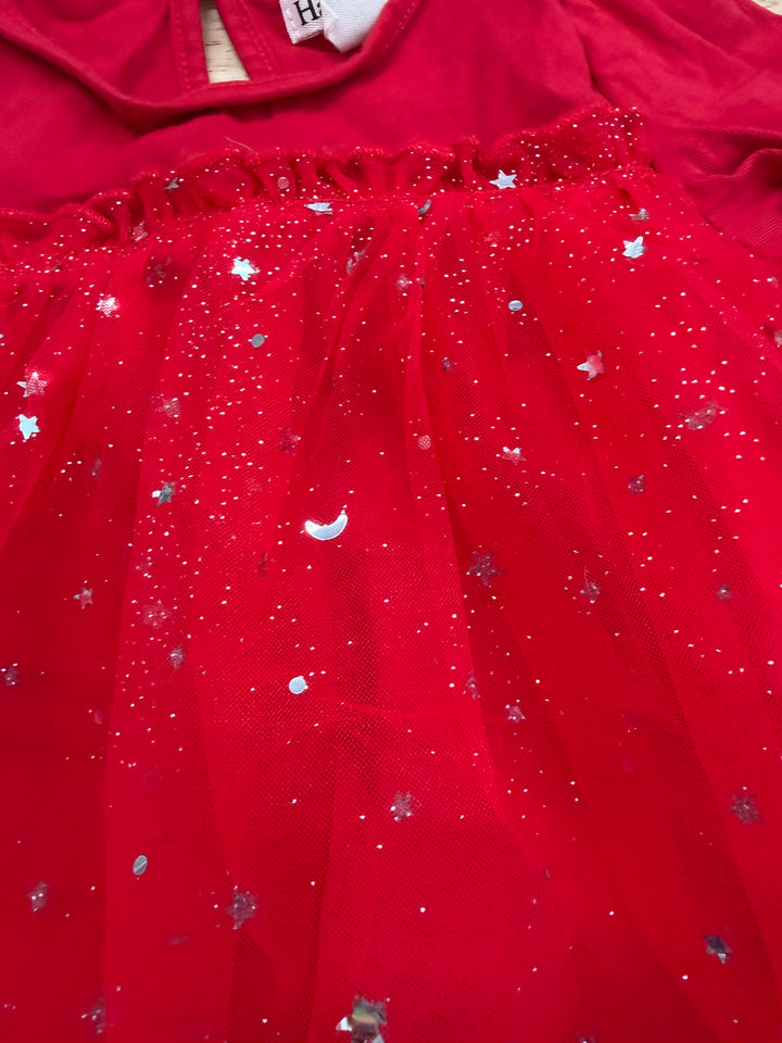 Hatley Baby Dress – 18-24 Months | Red | Sparkle Tulle Skirt