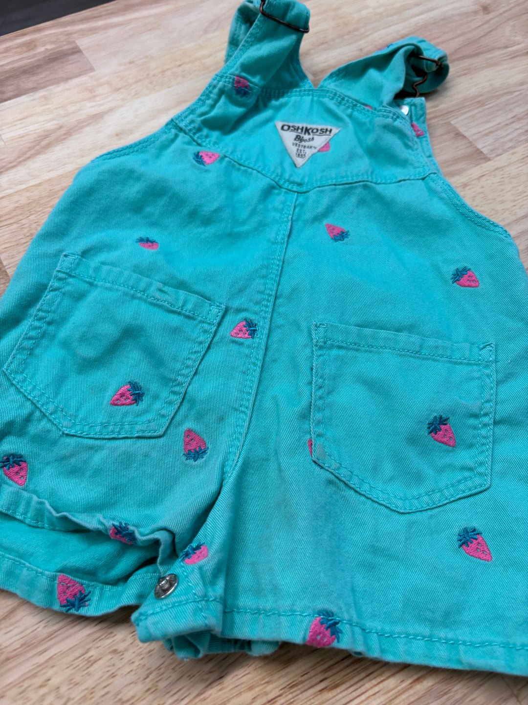 OshKosh Overalls with Strawberries (18 Months)