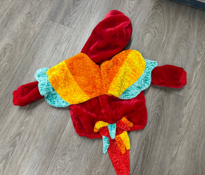 Parrot Costume – 18-24 Months | Red Jacket with Wings