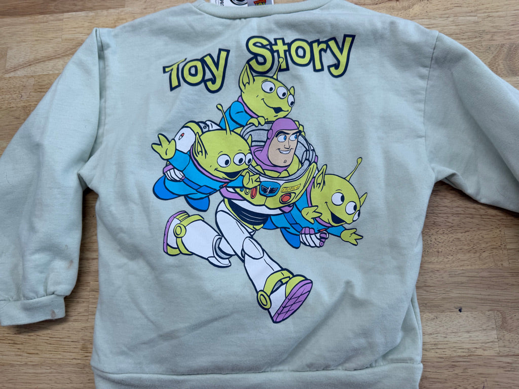 Disney Pixar Toy Story Sweatshirt – 7 | Light Green Graphic