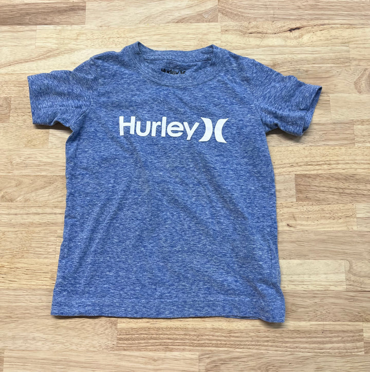 Hurley 3-4 Years Heather Blue Short Sleeve Shirt