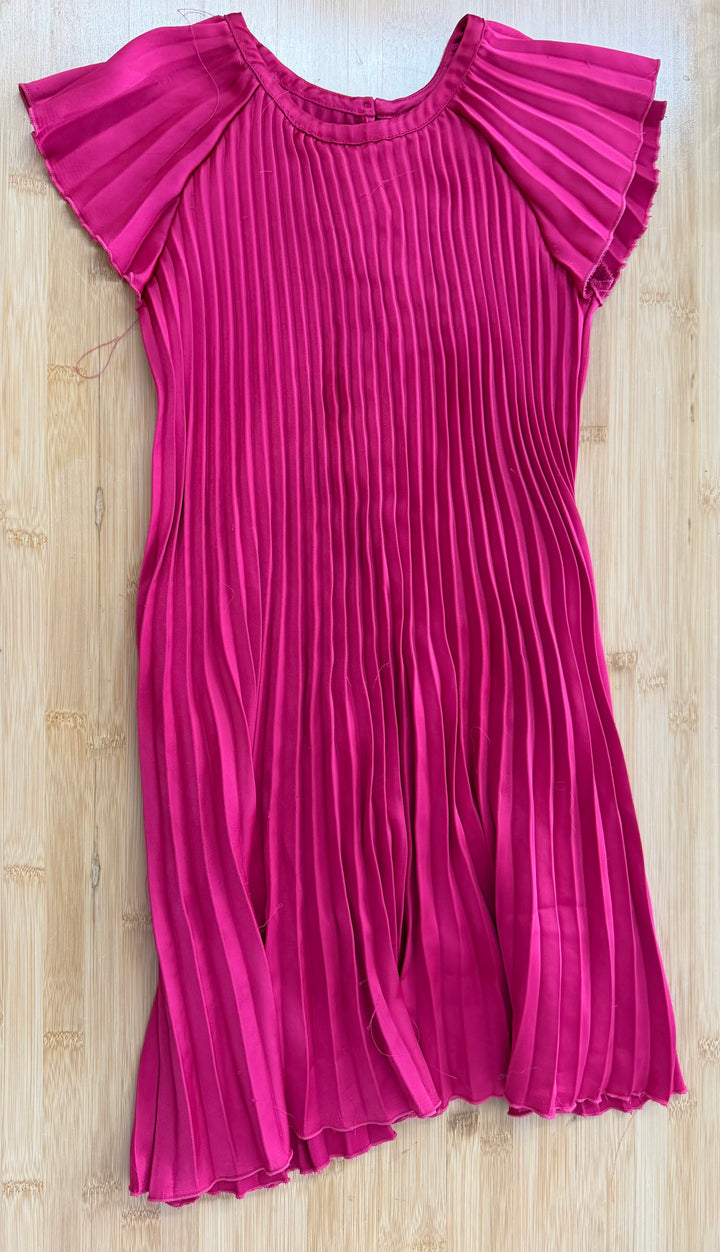 Joe Fresh Pleated Dress – 8 | Hot Pink | Shine