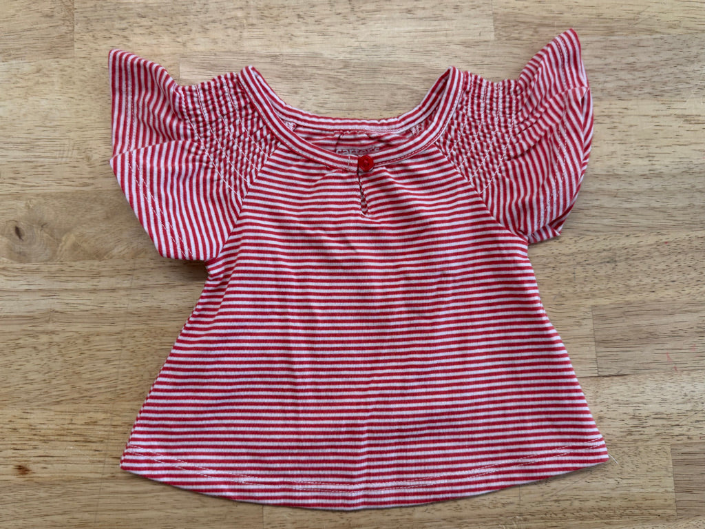 Carter's Shirt – Newborn | Red & White Stripe