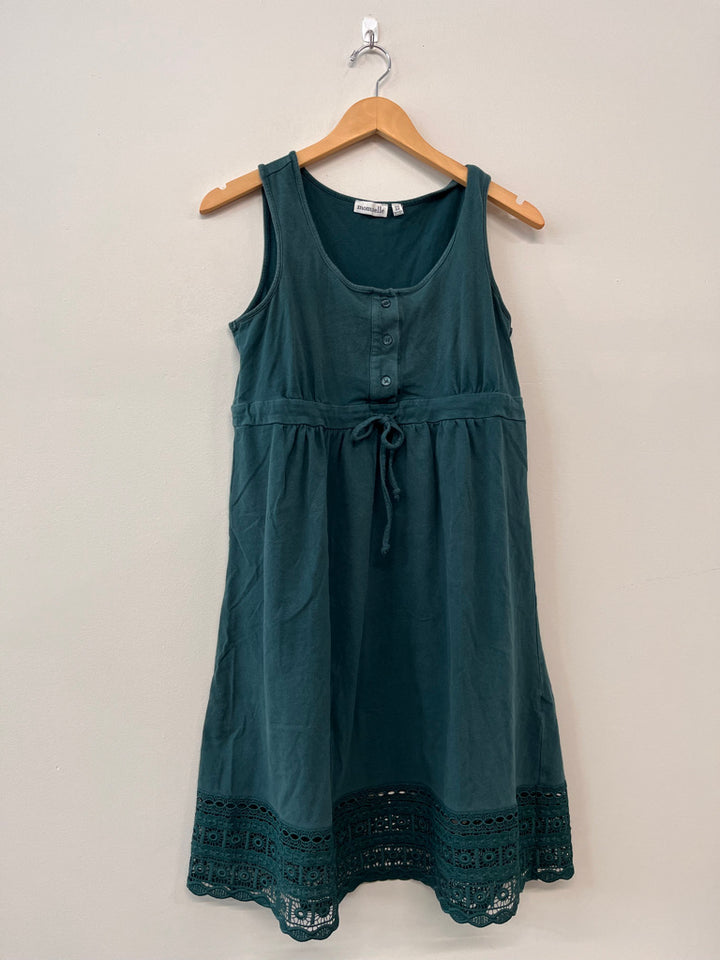 Momzelle Medium Forest Green Nursing Dress