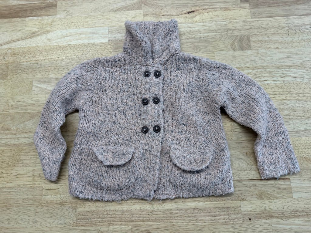 Next Knit Button-Up Cardigan – 2/3Y | With Collar - Nest and Sprout-Consignment
