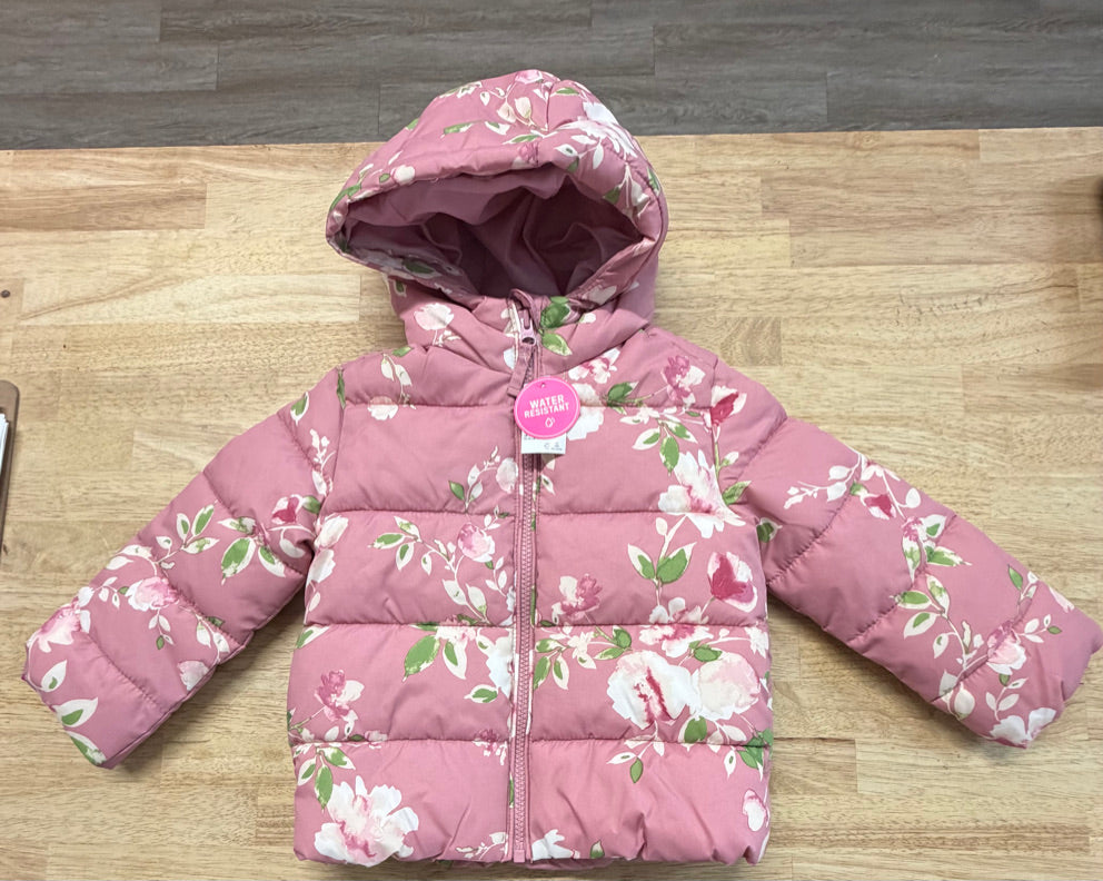The Children's Place Puffer Jacket – 3T | Dusty Rose Water-Resistant | NWT