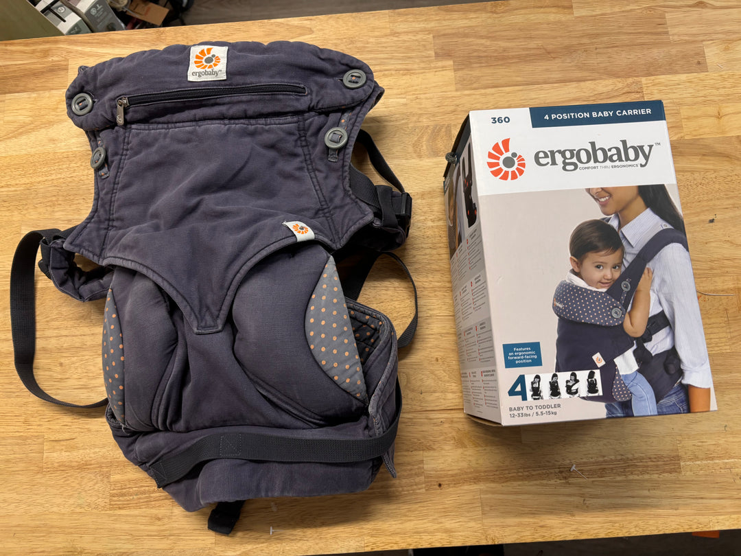 Ergobaby 4-Position Baby Carrier – Blue Polka Dot