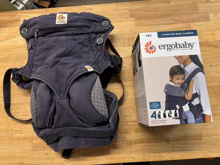 Ergobaby 4-Position Baby Carrier – Blue Polka Dot