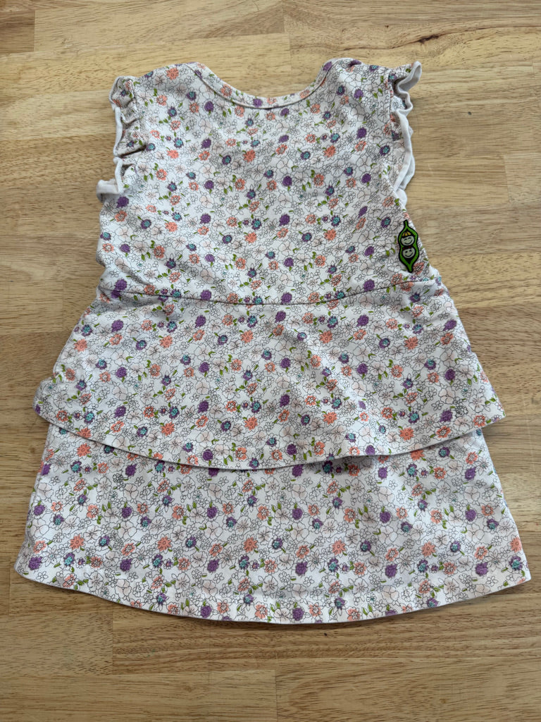 Peekaboo Beans Dusty Floral Tank Dress | Size 18M