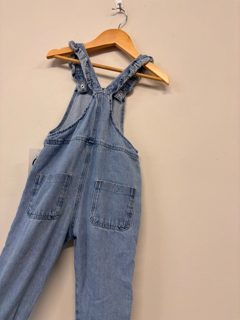 Zara Denim Overalls – Light Wash – Size 3-4Y
