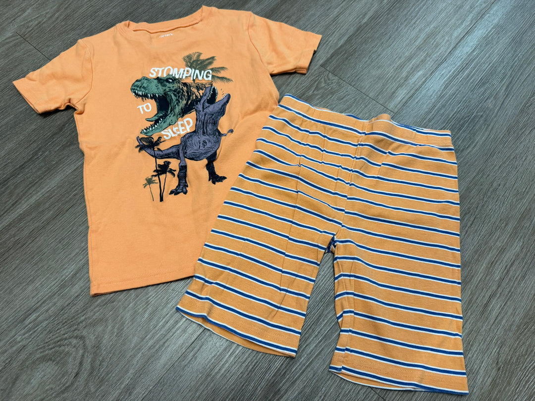 Carter's PJ Set – 10Y | Stomping to Sleep T-Rex Short Sleeve & Shorts
