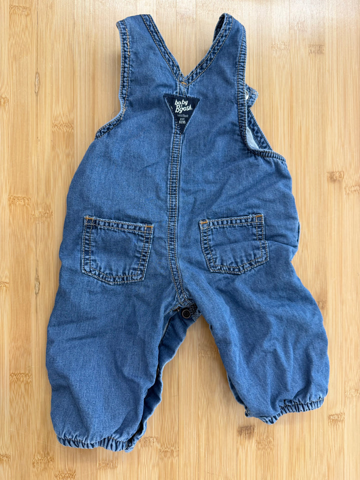 OshKosh Cotton Snap Overalls – 6M | Lightweight Lightly Lined
